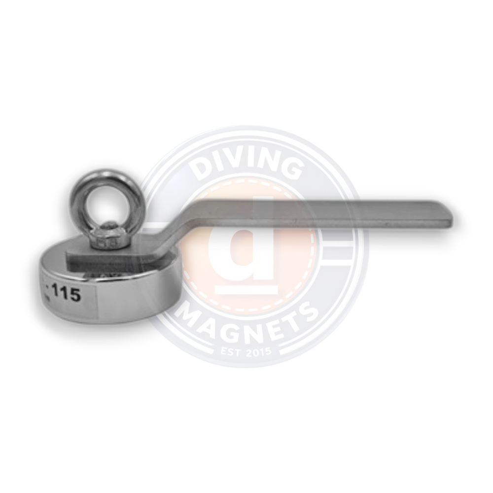 Diver Magnet 115 compact subsea magnet used by commercial divers for underwater tool attachment and offshore work